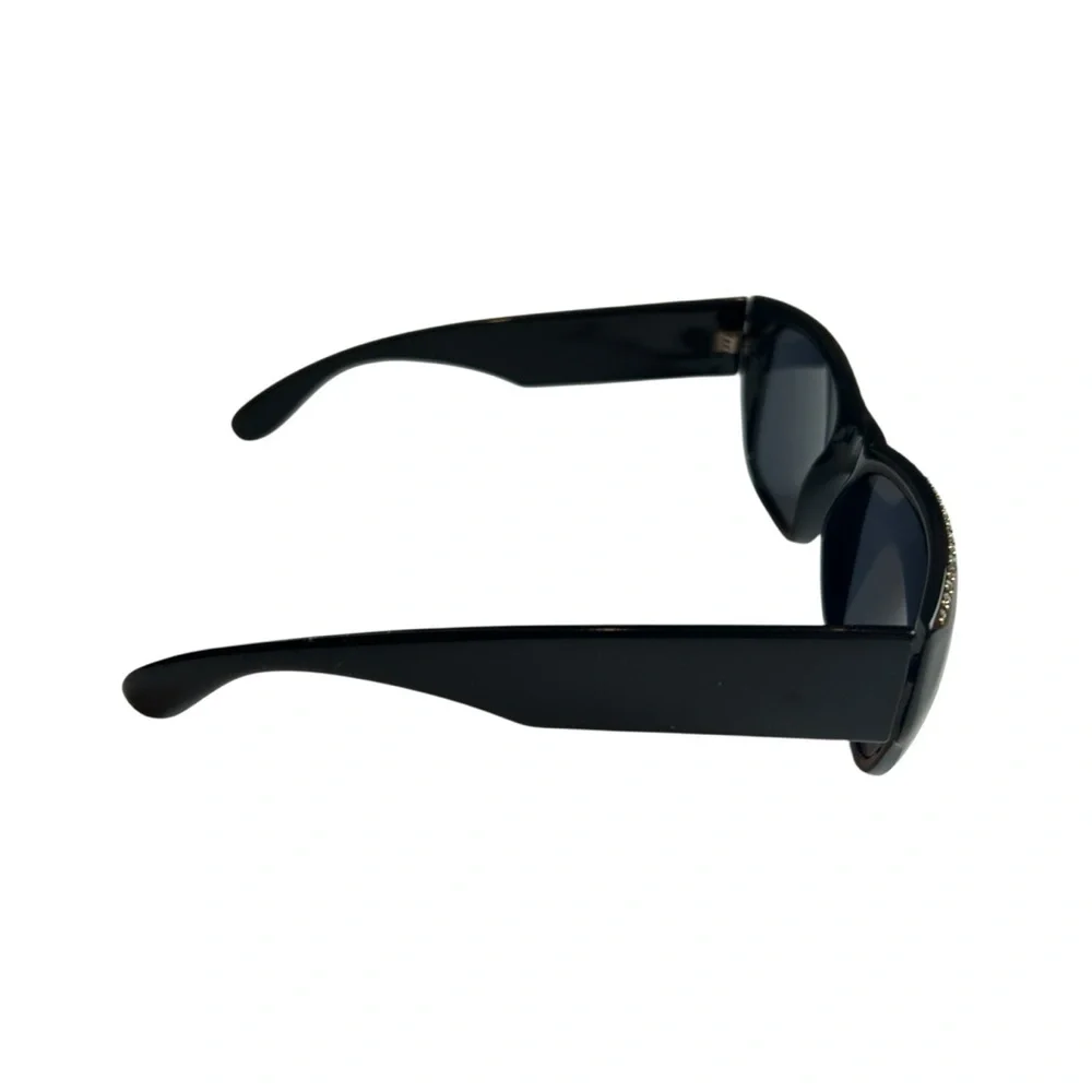 Rhinestone Upper Vintage Black Women's Sunglasses